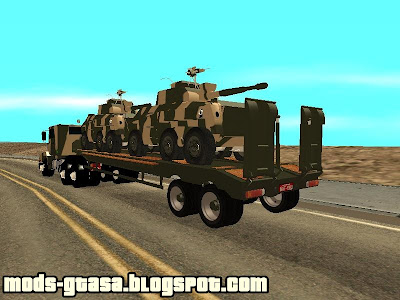 Volvo NL 12 + Trailer EE-9 Cascavel do Exército Brasileiro para GTA San Andreas